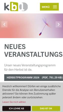 Vorschau der mobilen Webseite www.kbbl.ch, Kantonsbibliothek Baselland