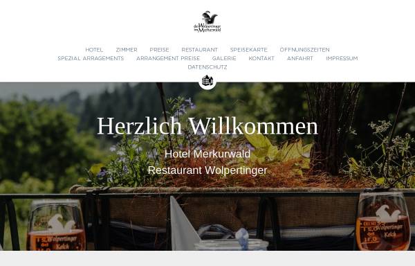 Vorschau von www.merkurwald.de, Hotel Merkurwald - Restaurant Wolpertinger