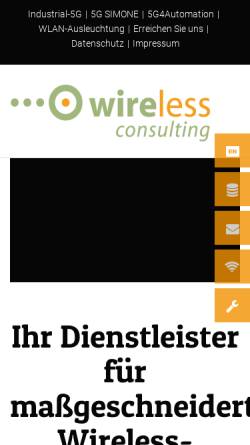 Vorschau der mobilen Webseite www.wirelessconsulting.de, Wireless.Consulting GmbH
