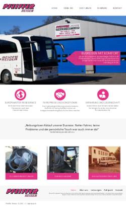 Vorschau der mobilen Webseite www.busreisen-pfeiffer.de, Pfeiffer-Reisen
