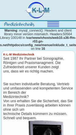 Vorschau der mobilen Webseite www.mekomed.de, Meko Med. GmbH