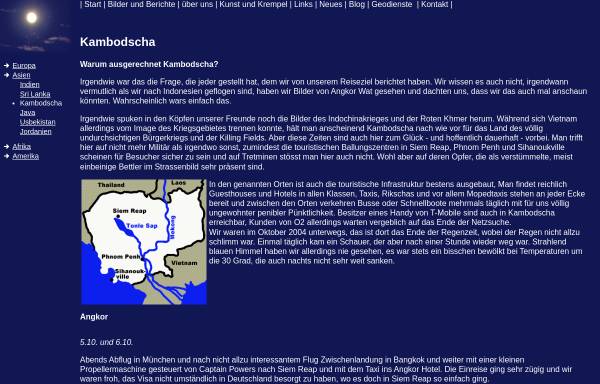 Vorschau von www.dianacht.de, Warum ausgerechnet Kambodscha? [Max Berger]