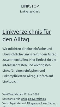 Vorschau der mobilen Webseite www.linkstop.ch, LinkStop!