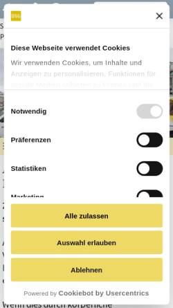 Vorschau der mobilen Webseite deutsche-seniorenstift.de, Verkehr in Potsdam
