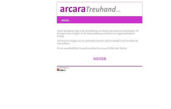 Vorschau von www.arcara.ch, Arcara Consulting GmbH