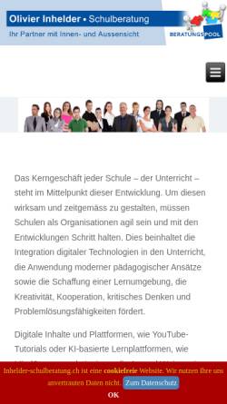Vorschau der mobilen Webseite www.beratungspool.ch, Beratungspool