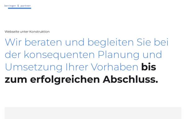 Vorschau von www.beringer-partner.ch, Beringer & Partner AG