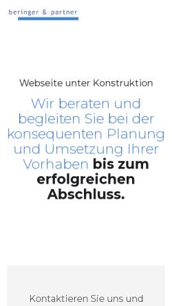 Vorschau der mobilen Webseite www.beringer-partner.ch, Beringer & Partner AG