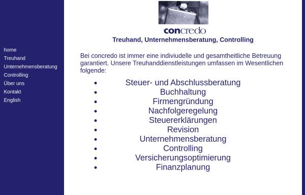 Vorschau von www.concredo.ch, Concredo GmbH