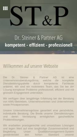 Vorschau der mobilen Webseite www.drsteiner.ch, Dr. Steiner & Partner AG