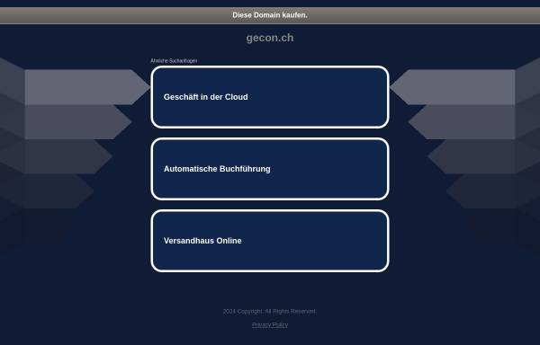Vorschau von www.gecon.ch, Gecon Management Consulting - Maurice M. Gerussi