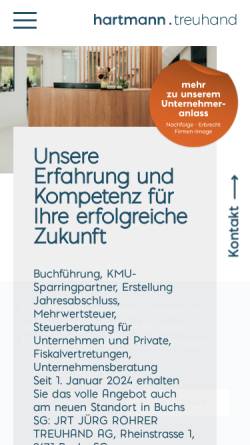 Vorschau der mobilen Webseite www.hartmann-group.ch, Hartmann Group