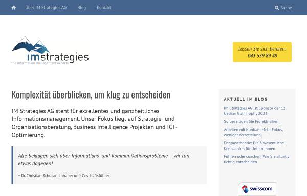 Vorschau von www.imstrategies.ch, IM Strategies AG