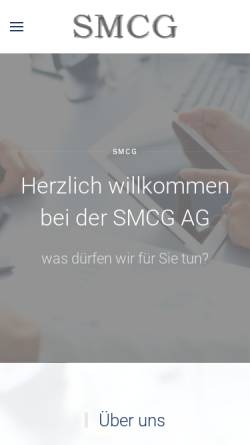 Vorschau der mobilen Webseite www.smcg.ch, SMCG Senior Management Consulting Group AG