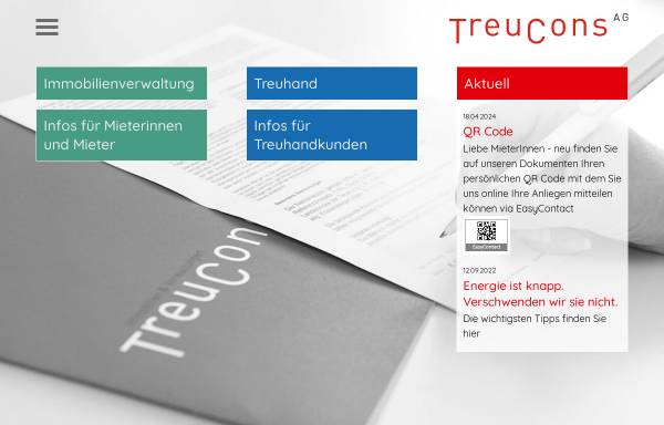 Vorschau von treucons.ch, TreuCons AG