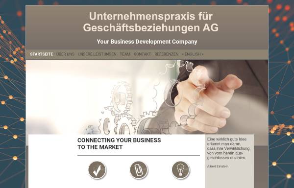Unternehmenspraxis für Geschäftsbeziehungen AG