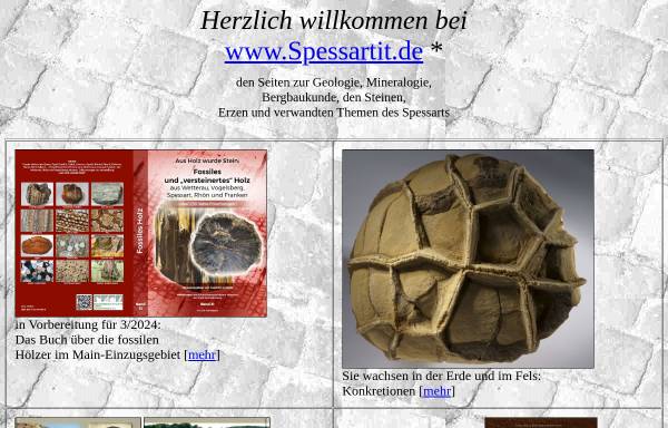 Vorschau von www.spessartit.de, Mineralogie und Geologie des Spessarts