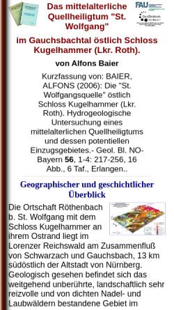 Vorschau der mobilen Webseite www.angewandte-geologie.geol.uni-erlangen.de, Das mittelalterliche Quellheiligtum 