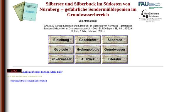 Vorschau von www.angewandte-geologie.geol.uni-erlangen.de, Silbersee und Silberbuck im Südosten von Nürnberg