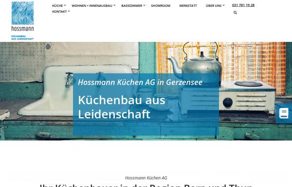 Vorschau von hossmann-kuechen.ch, Hossmann Küchen AG