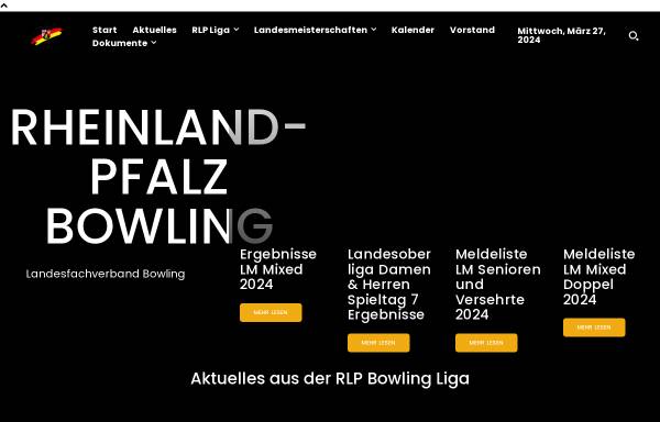 Vorschau von www.bowlingrheinlandpfalz.de, Landesfachverband Rheinland-Pfalz Kegeln e.V. Sektion Bowling