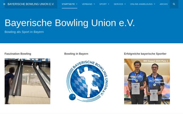 Vorschau von www.bowling-bayern.de, Sektion Bowling des Bayerischen Sportkeglerverbandes e.V.