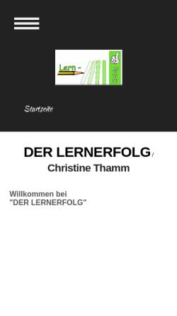 Vorschau der mobilen Webseite www.der-lernerfolg.de, Der Lernerfolg