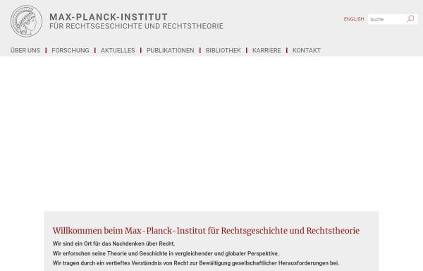 Vorschau von www.rg.mpg.de, Max-Planck-Institut für europäische Rechtsgeschichte