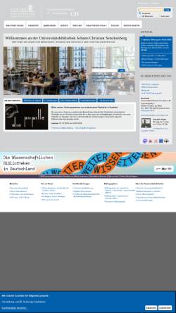 Vorschau der mobilen Webseite www.ub.uni-frankfurt.de, Universitätsbibliothek Frankfurt am Main