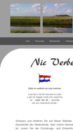 Vorschau der mobilen Webseite www.nic-verbeek.de, Verbeek, Nic