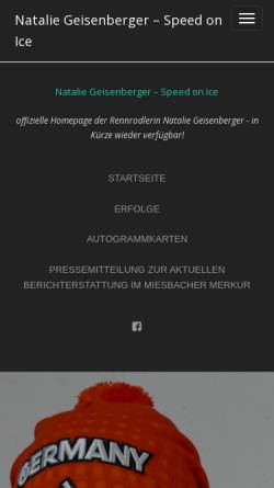 Vorschau der mobilen Webseite www.geisenberger.de, Geisenberger, Natalie