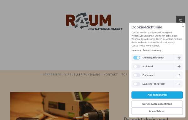 Vorschau von www.raum-koeln.de, Raum - Fachhandel für natürliches Wohnen Christoph Werner GmbH