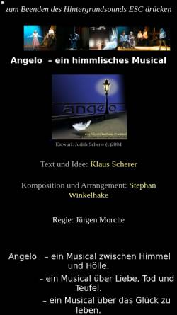 Vorschau der mobilen Webseite www.angelo-musical.de, Angelo