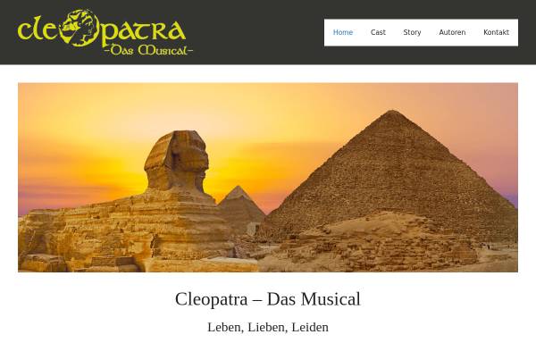 Vorschau von musical-cleopatra.de, Cleopatra