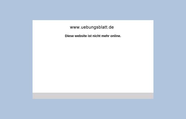 Vorschau von www.uebungsblatt.de, Übungsblätter für die Grundschule