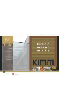 Vorschau der mobilen Webseite www.kimm-meran.it, KIMM – Kultur in Meran Mais
