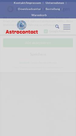 Vorschau der mobilen Webseite www.astrocontact.at, Astrocontact