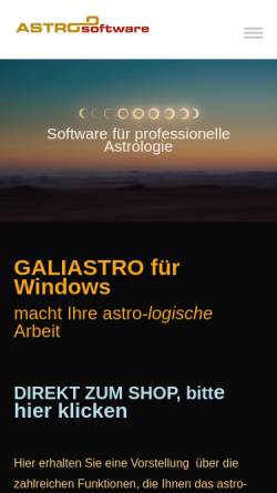 Vorschau der mobilen Webseite www.galiastro.de, Galiastro