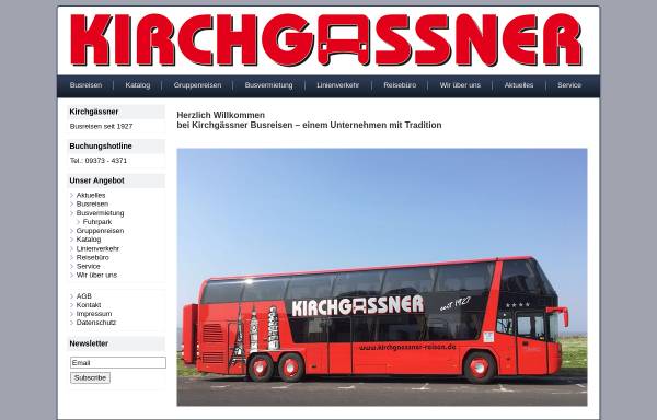 Vorschau von www.kirchgaessner-reisen.de, Kirchgässner Reisen GmbH