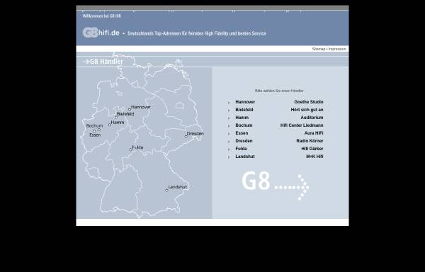 Vorschau von www.g8hifi.de, G8 Hifi