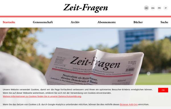 Vorschau von www.zeit-fragen.ch, Zeit-Fragen