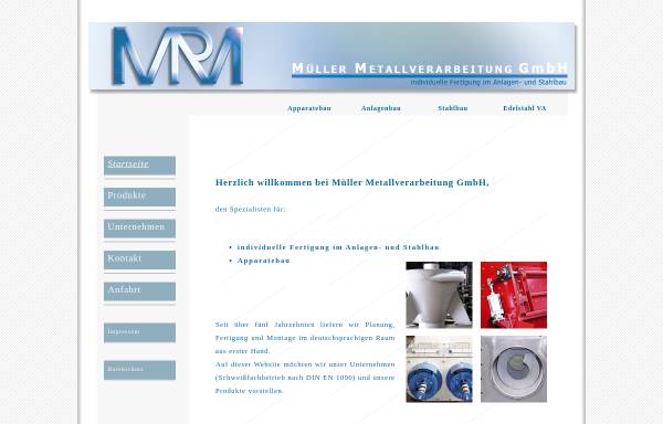Vorschau von www.metaba-mueller.de, Metaba Metallverarbeitung Ralf Müller