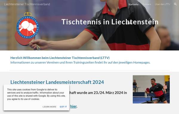 Vorschau von www.lttv.li, LTTV - Liechtensteinischer Tischtennisverband