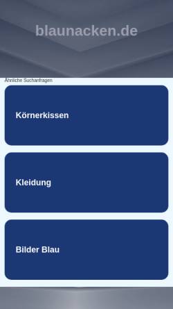 Vorschau der mobilen Webseite www.blaunacken.de, Blaunacken.de