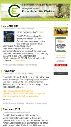 Vorschau der mobilen Webseite www.ec-thueringen.de, EC Thüringen
