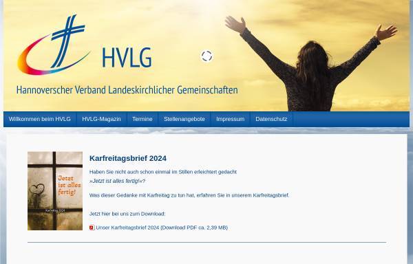Vorschau von www.hvlg.de, Hannoverscher Verband Landeskirchlicher Gemeinschaften
