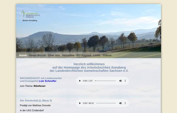 Vorschau von www.lkgbezannaberg.de, Landeskirchliche Gemeinschaft Arbeitsbezirk Annaberg