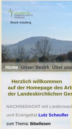 Vorschau der mobilen Webseite www.lkgbezannaberg.de, Landeskirchliche Gemeinschaft Arbeitsbezirk Annaberg