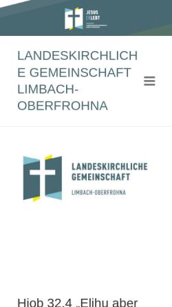 Vorschau der mobilen Webseite www.lkg-lo.de, Landeskirchliche Gemeinschaft Limbach-Oberfrohna