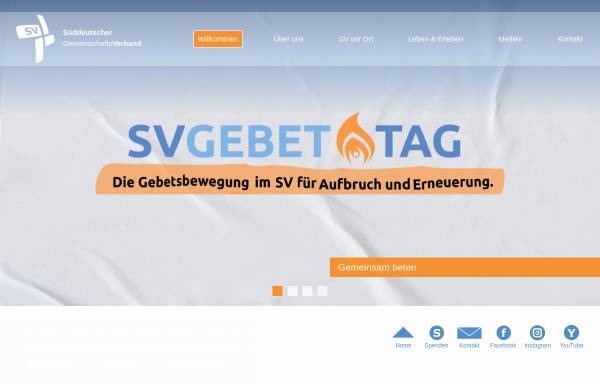 Vorschau von sv-web.de, Süddeutscher Gemeinschaftsverband e.V.
